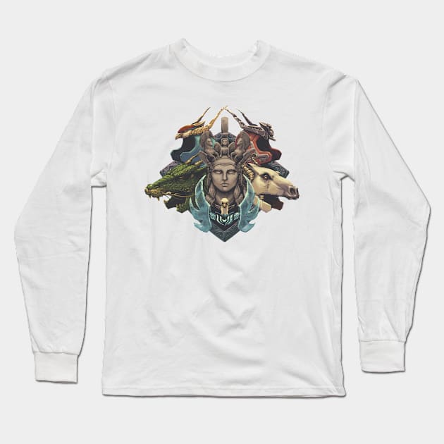 Knights of Athena Long Sleeve T-Shirt by Rodrigo_Gafa